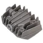 Запасные части для воздушного компрессора, цилиндрическая головка с резьбой 15 мм 38BSP, серого цвета, 1 шт.