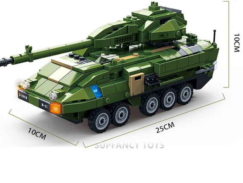 Набор строительных блоков Stryker 8 шт./лот бронированный боевой автомобиль танк