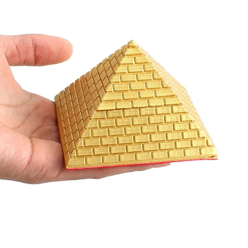 Золотая каменная энергетическая Пирамида Древняя египетская Гиза сувенир