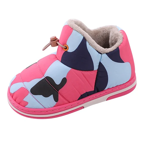 Детские хлопковые ботинки плюшевые ботильоны детские зимние с высоким берцем