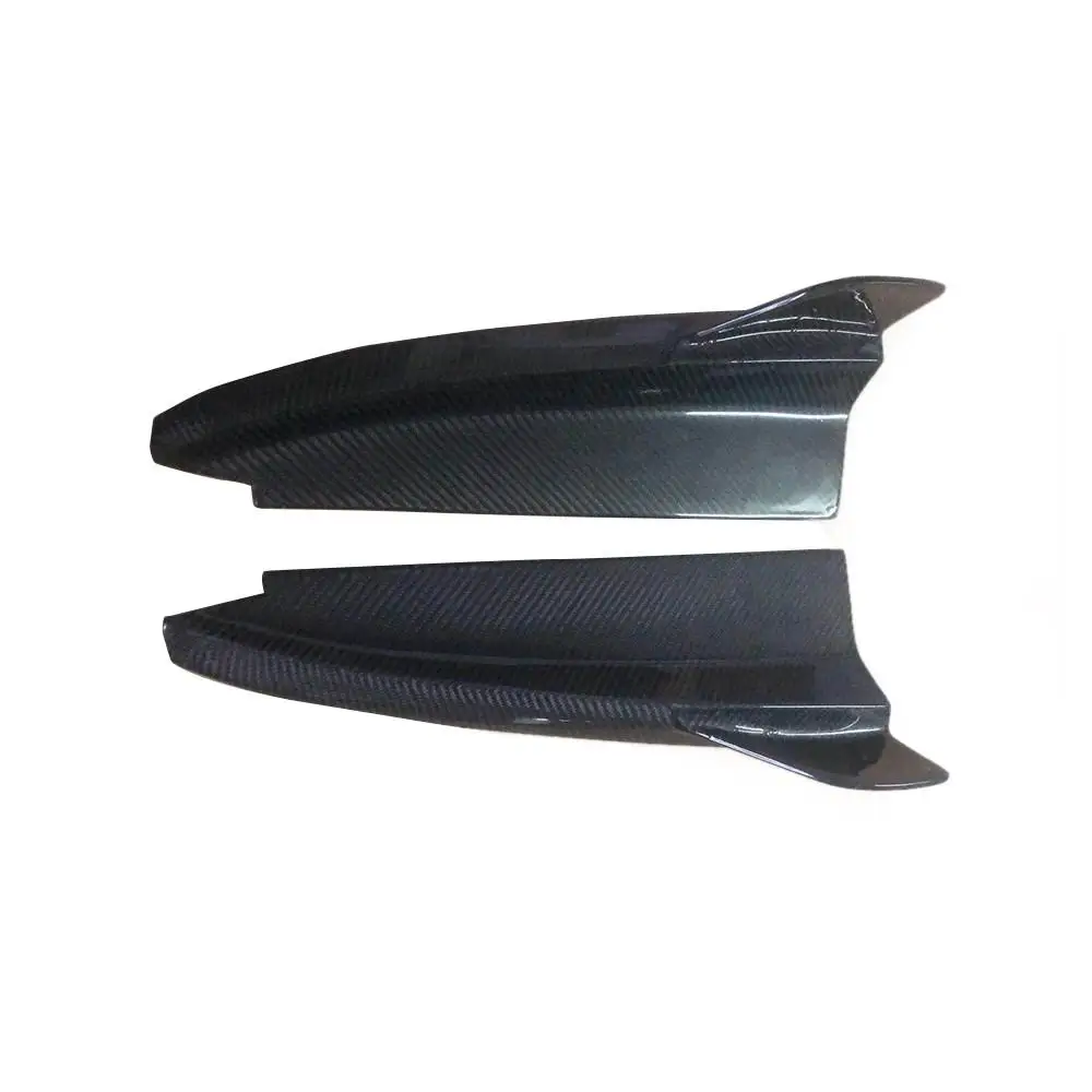 Углеродного волокна задний диффузор сплиттер на бампер губ уголок щитки для