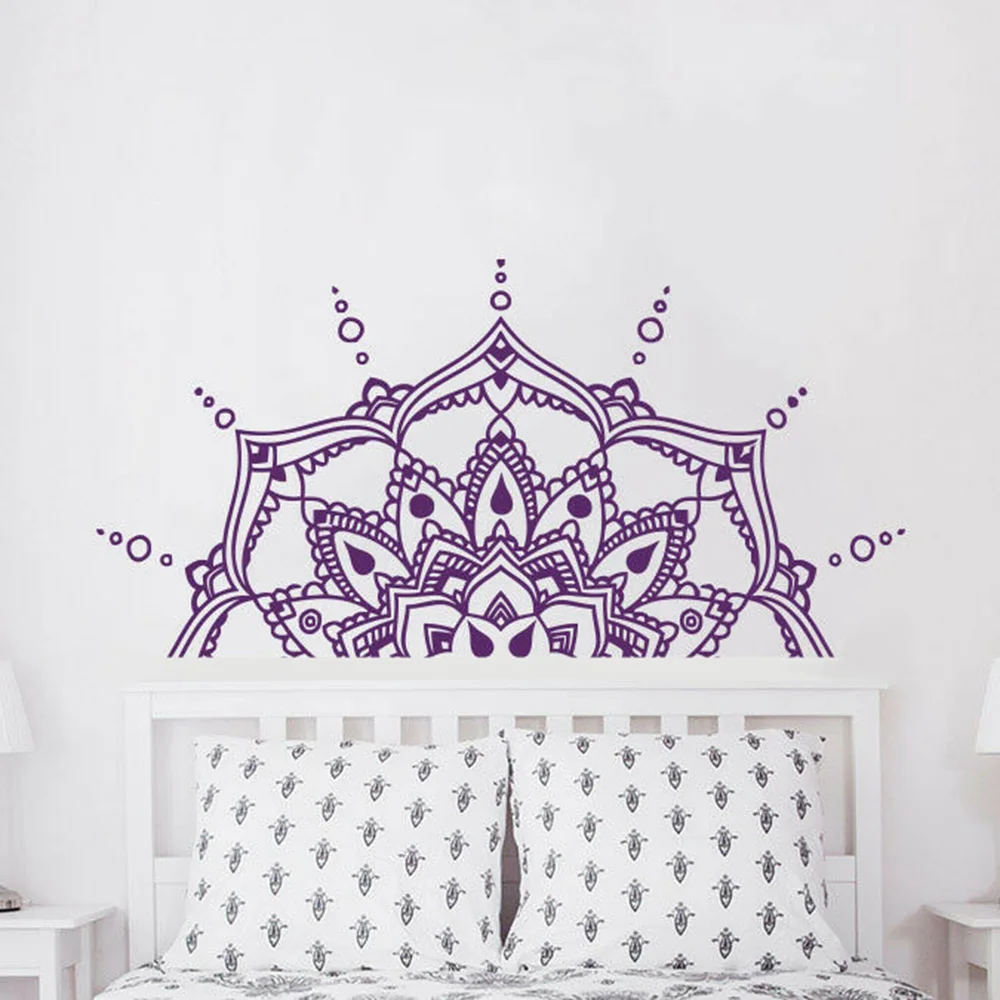 Половина Наклейка на стены Мандала фон с имитацией изголовья мастер Спальня