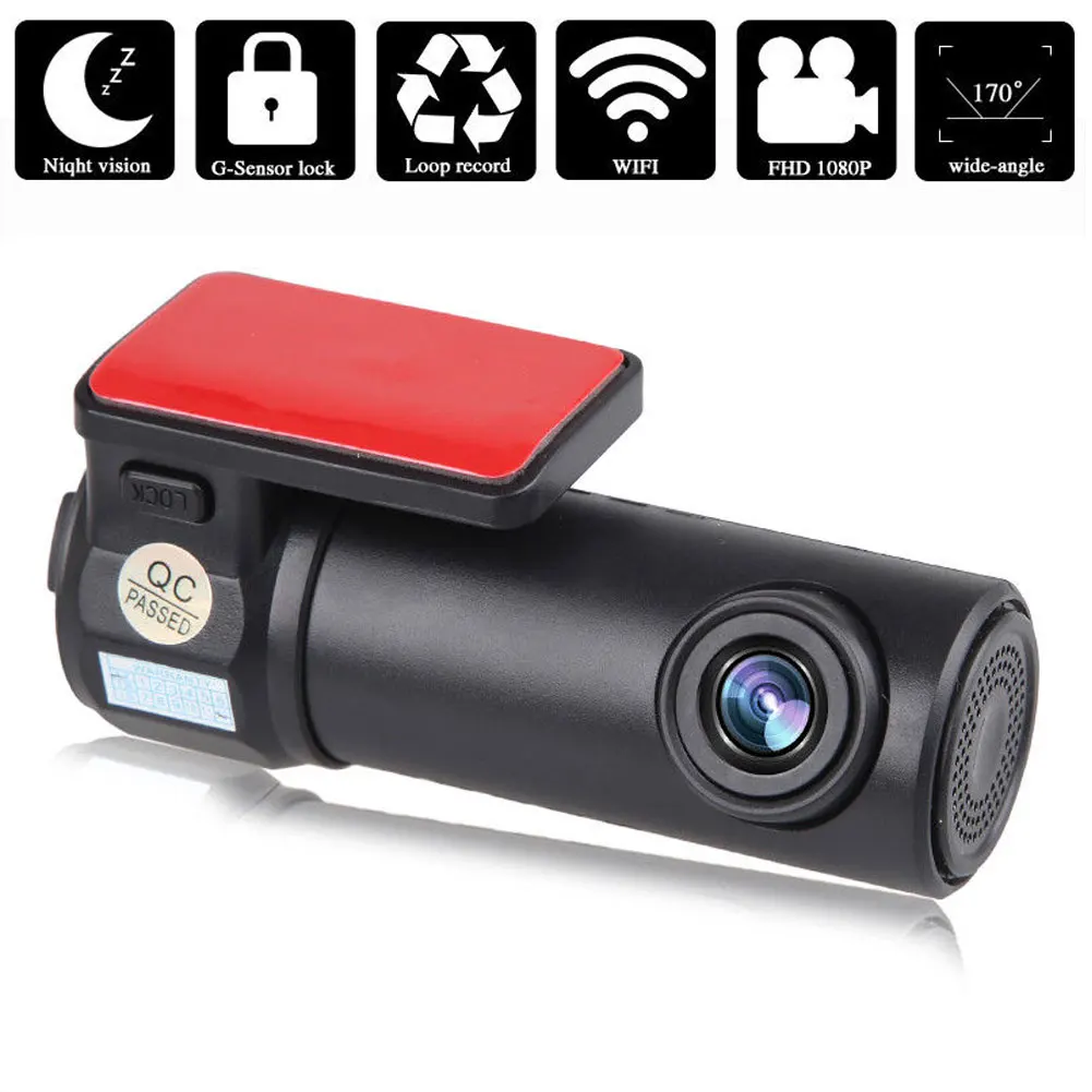

Durable DVR Mini Night Vision WIFI ABS Black Universal Accessories HD Car Video Recorder