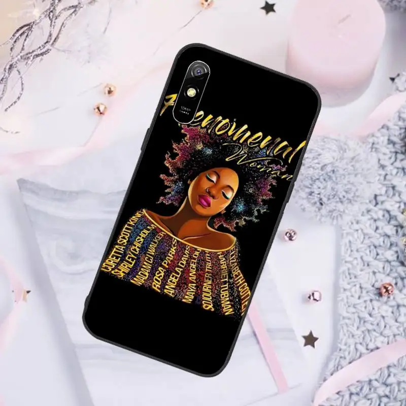 

Melanin Poppin Aba Black Girl Phone Case For Xiaomi Mi Redmi Note 7 8 9 pro 8T 9T 9S 9A 10 Lite pro
