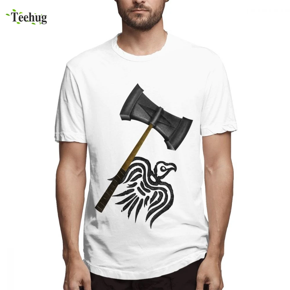 Футболка с круглым вырезом для мальчиков изображением Тора Викинга войны |