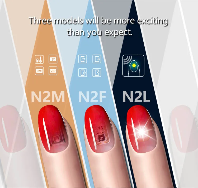 3шт JAKCOM N2 Умный наклейка чипа для ногтей, мягкий, дружелюбный к коже, гибкий, новый, многофункциональный носимый NFC.