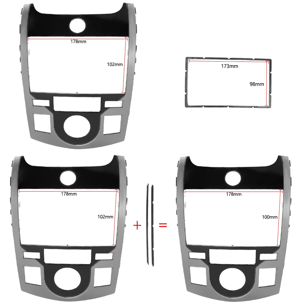 

Рама для радиоприемника для KIA Forte 173*98/178*100/178*102 мм