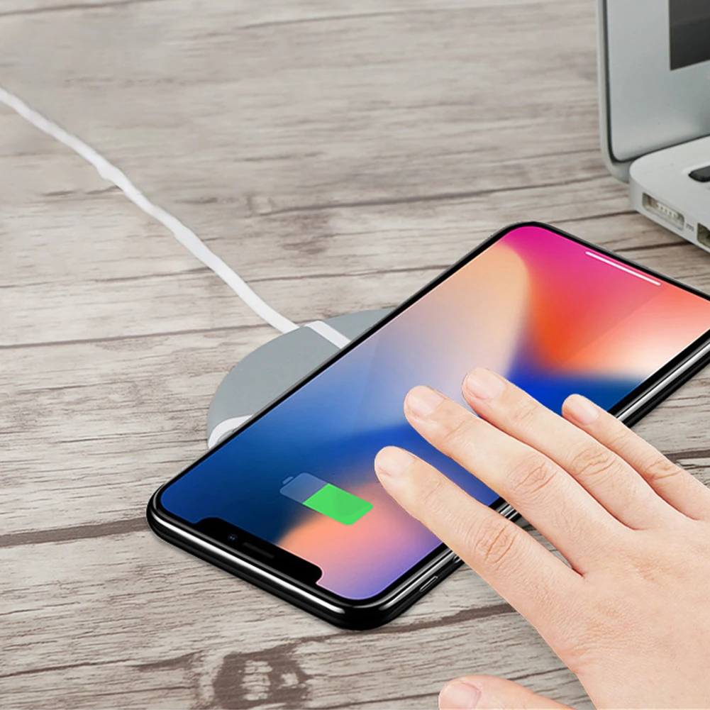 Универсальное 10 Вт Qi Беспроводное зарядное устройство для iPhone 11 Pro XS MAX X 8 настольное Быстрое беспроводное USB зарядное устройство для samsung Note10 S10 Plus