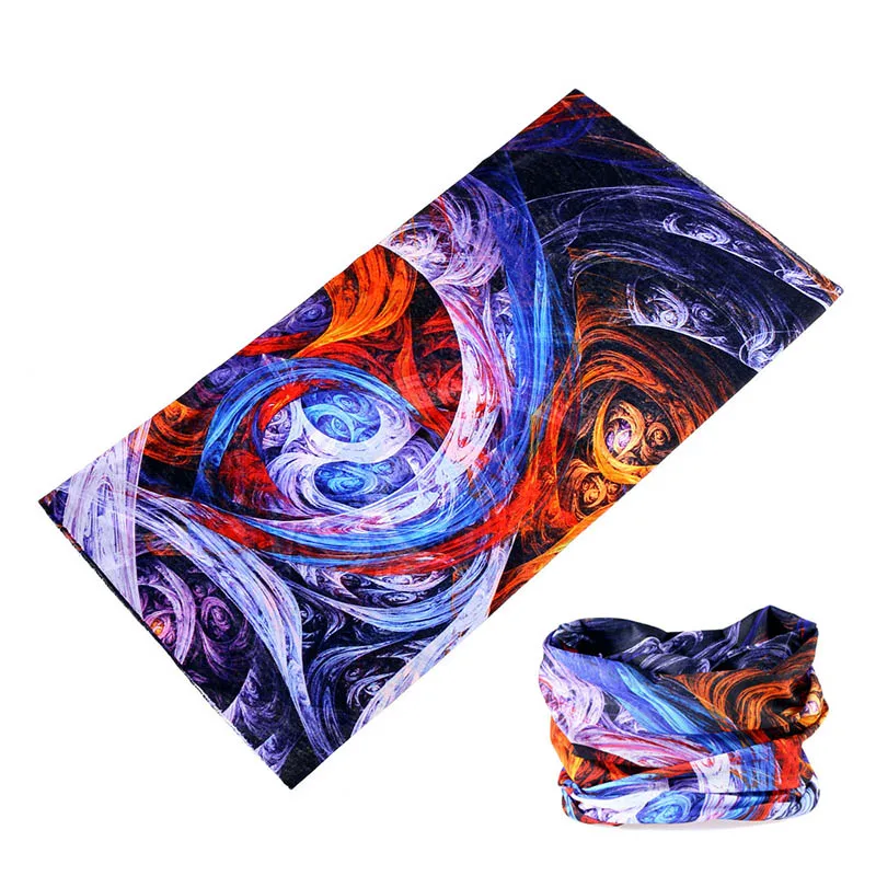 Vortex Design Magic Seamless Bandanas Multifunctional Cycling Headbands Face Mask Neck Gaiter Women Men Buffe Head Scarf Turban |