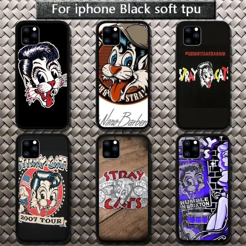 

Stray Cats Rockabilly Slim Newly Arrived Phone Case for iphone etui 11 12 pro se 20 max xr xs x 7 8 6s plus mini Fundas cover