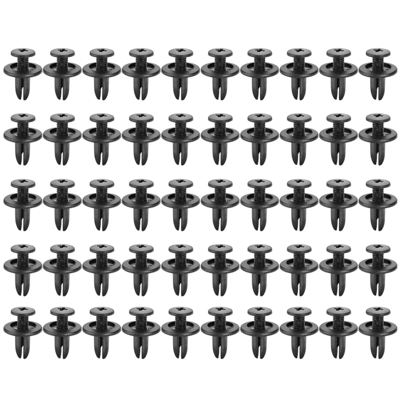 50 шт. автомобильный Бампер Застежка-молния Пластик заклепки отделка клип