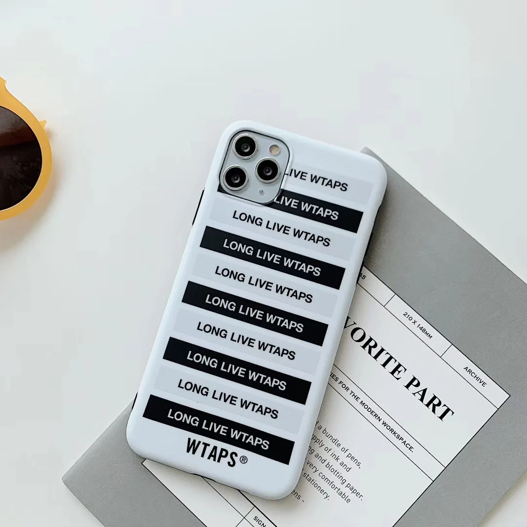 Японский роскошный модный Мягкий силиконовый чехол Wtaps для iPhone 11 Pro 7X7 plus 6 6S 8 8plus X XS