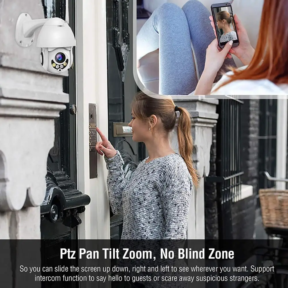 YUNSYE 1080P Беспроводная PTZ скоростная купольная ip-камера Wi-Fi 2-мегапиксельная