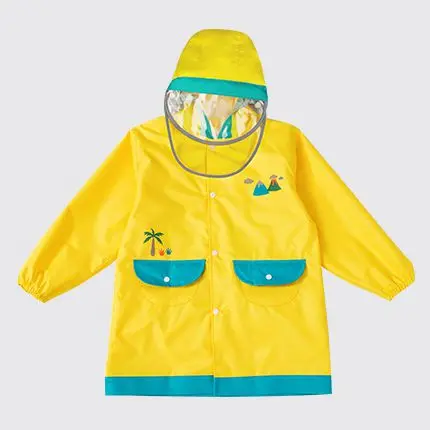 

Thick Kid Raincoat with Hood Waterproof Boy Fashion Portable Cute Raincoat Suit Capa De Chuva Raincoat Kidskids Raincoat DL60YY