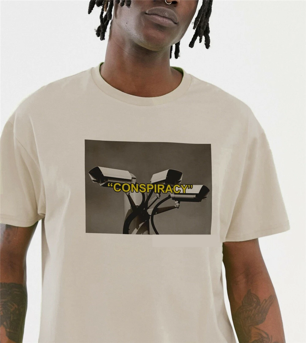 Заговор Футболка Cctv Ретро демна Стиль футболка неофициальные часы глаз