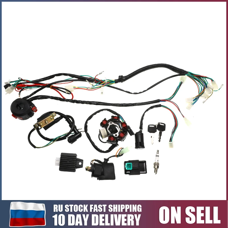 Электропроводка для мотоцикла статор CDI 6 катушек переключатель зажигания