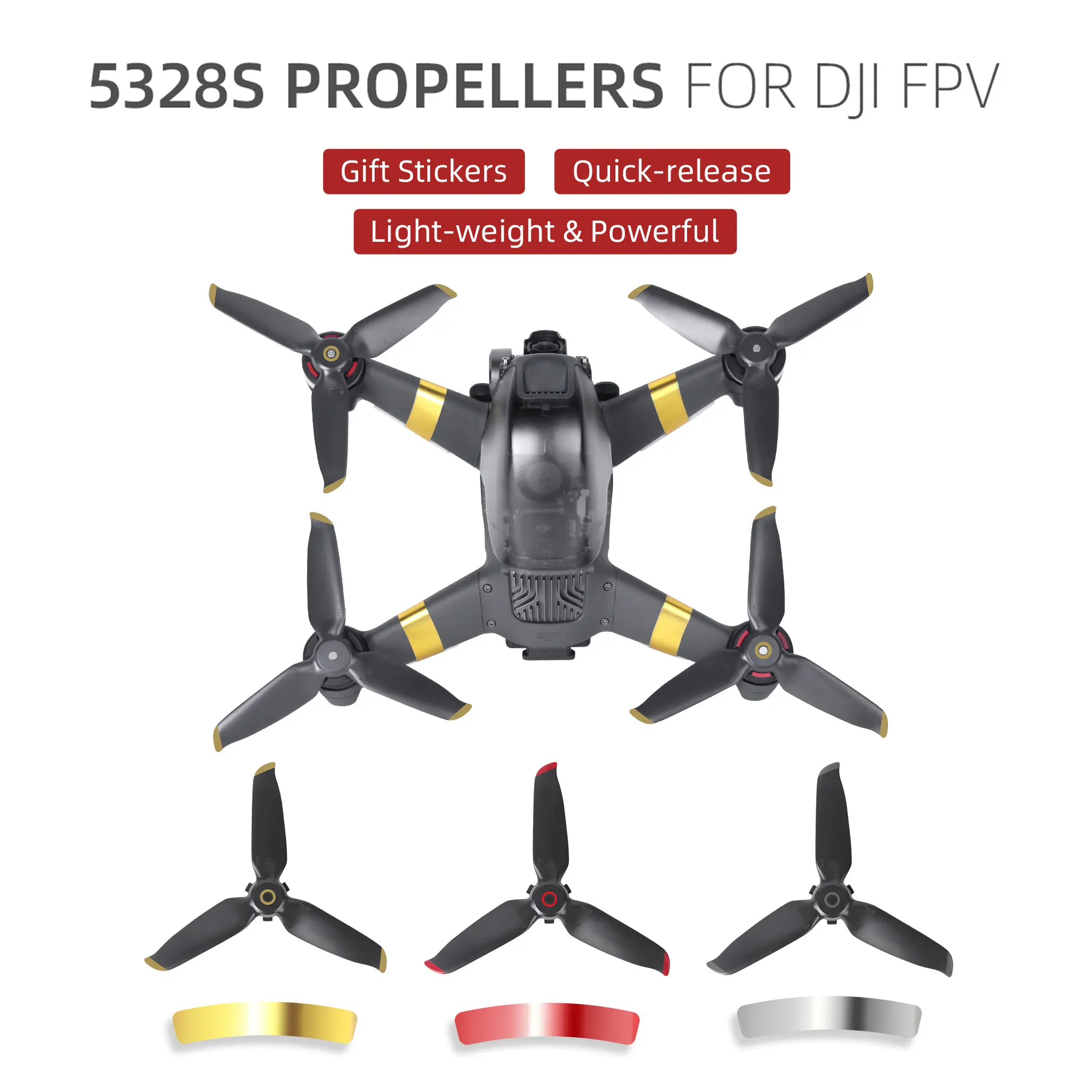 Быстросъемный 5328S Пропеллер для DJI Mavic Pro FPV Drone светильник-вес 3 лист лезвия затвора