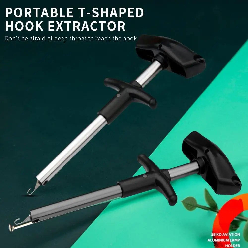 

Fishing Fish Hook Remover Removal T Shape S 7.5*3.17cm Fishing Tool Puller Stainless Steel Hook T-Handle Extractor