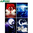 AZQSD полный фон для фотографий, искусственная Роза, живопись, животное, вышивка крестиком, домашний декор