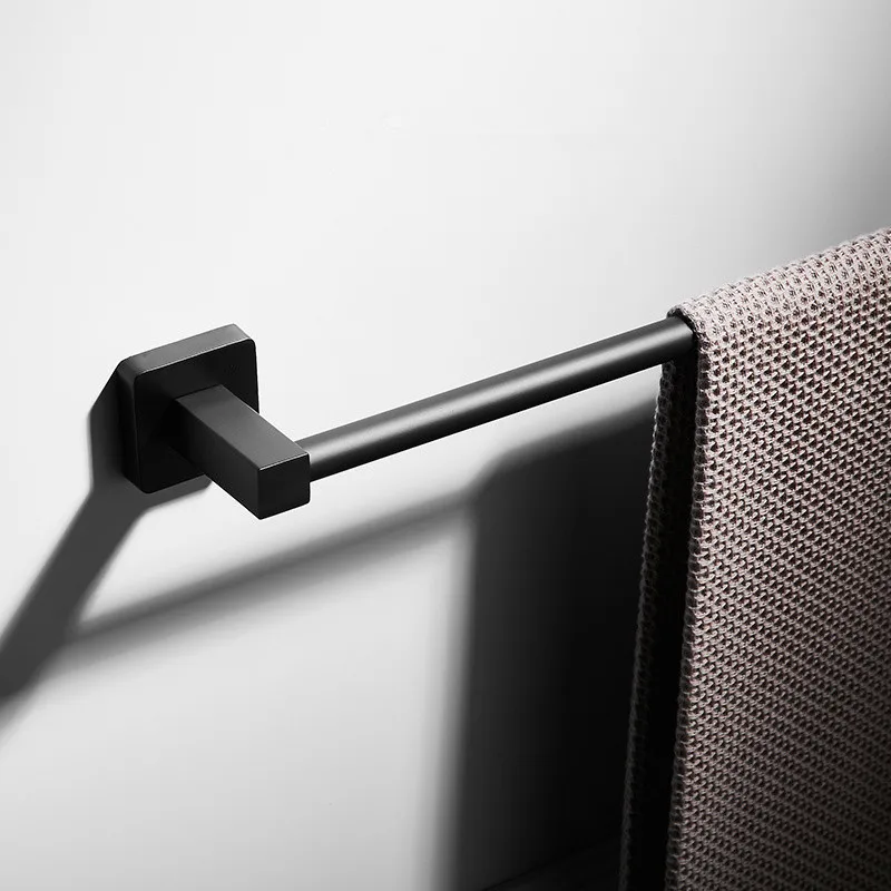 Стойка для полотенец в скандинавском стиле черная настенная вешалка ванной