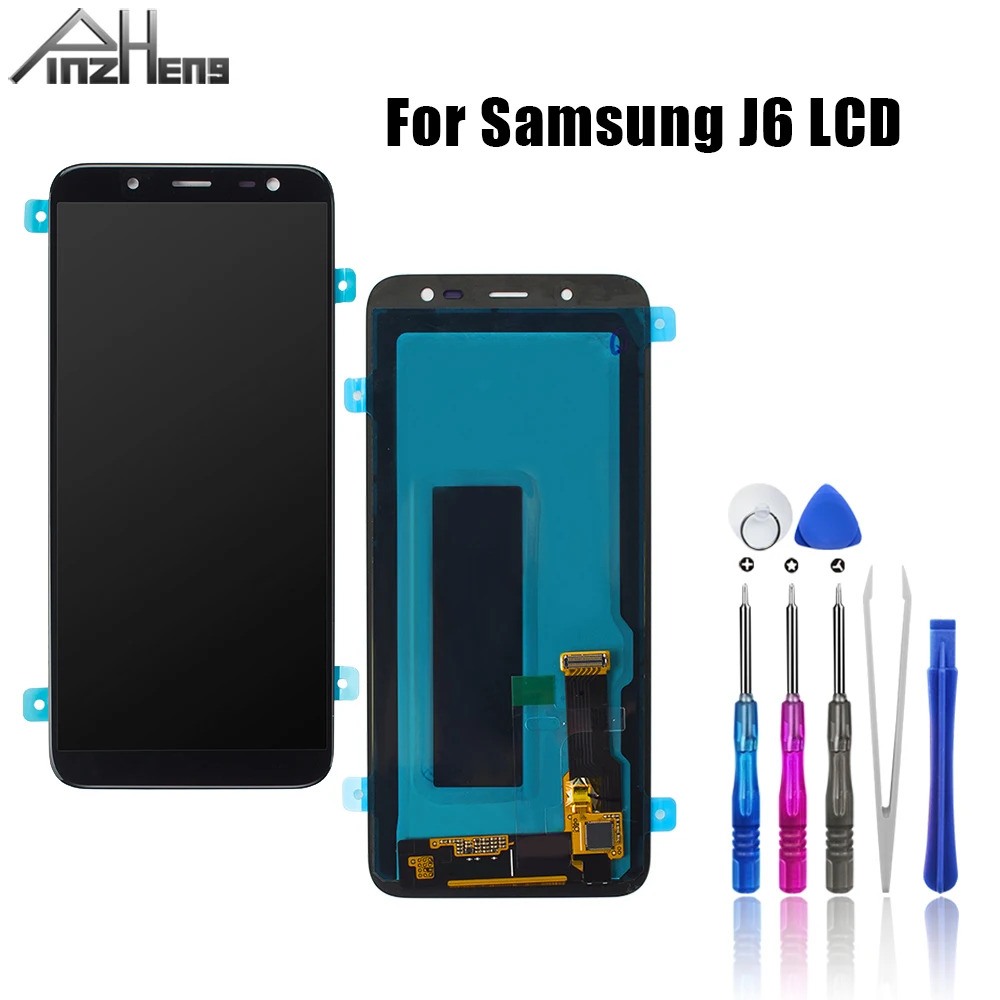 ЖК дисплей PINZHENG AAAA для Samsung Galaxy J6 2018 J600F J600 с сенсорным экраном в сборе сменный