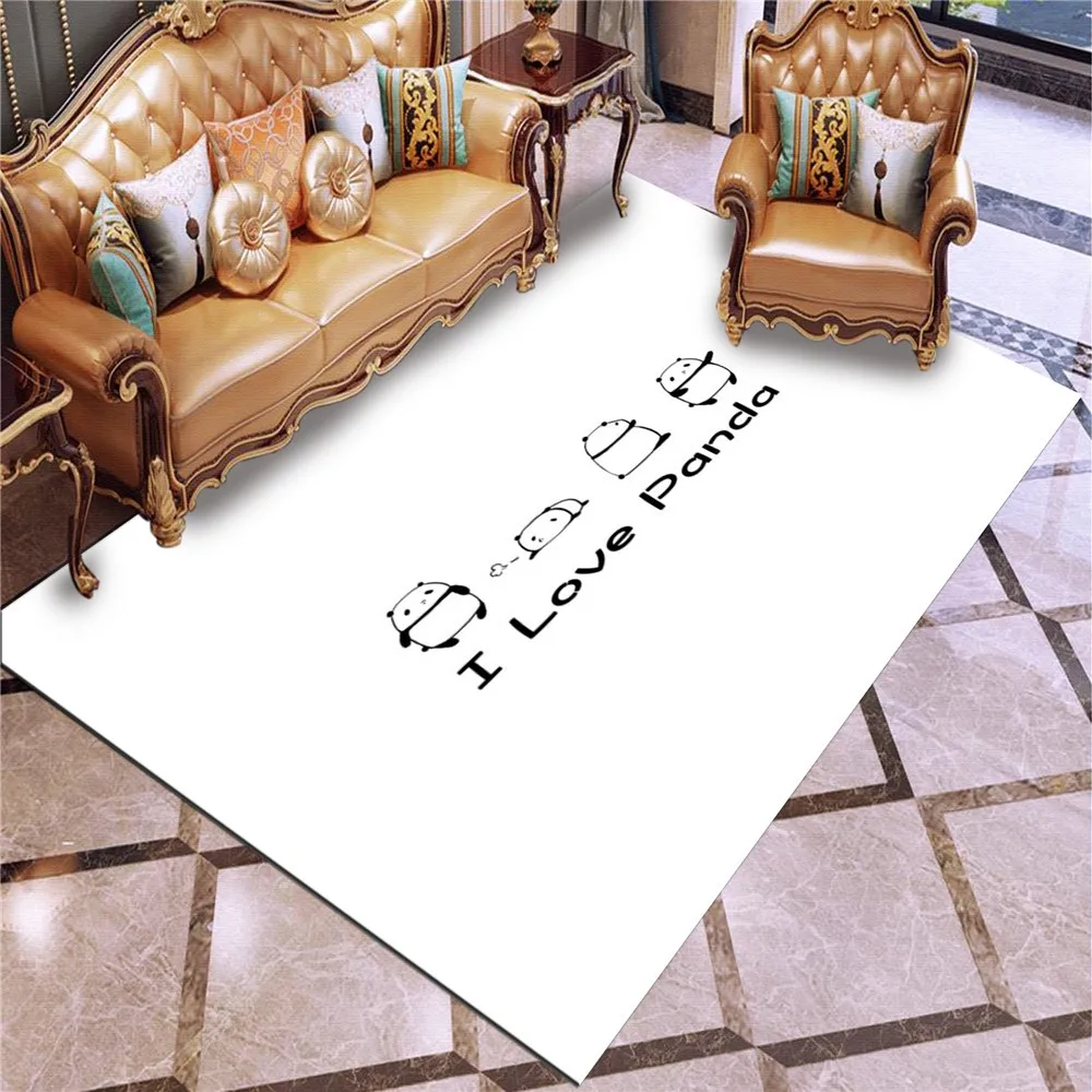 3D печати ковер с изображением панды из мультфильма Животные для Гостиная