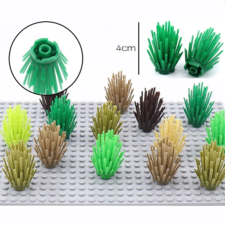 

Feleph 4 см 10 шт. MOC кустовые деревья растения Трава лес сад строительные блоки кирпичи запчасти аксессуары игрушки для детей