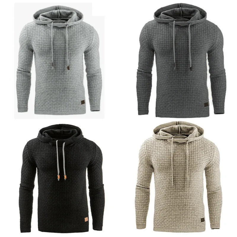 Мужские зимние толстовки с капюшоном в английском стиле свитшот джемпер верхняя