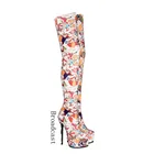 Широковещательные осенне-зимние женские сапоги, новинка 2021, модные женские сапоги выше колена на шпильке