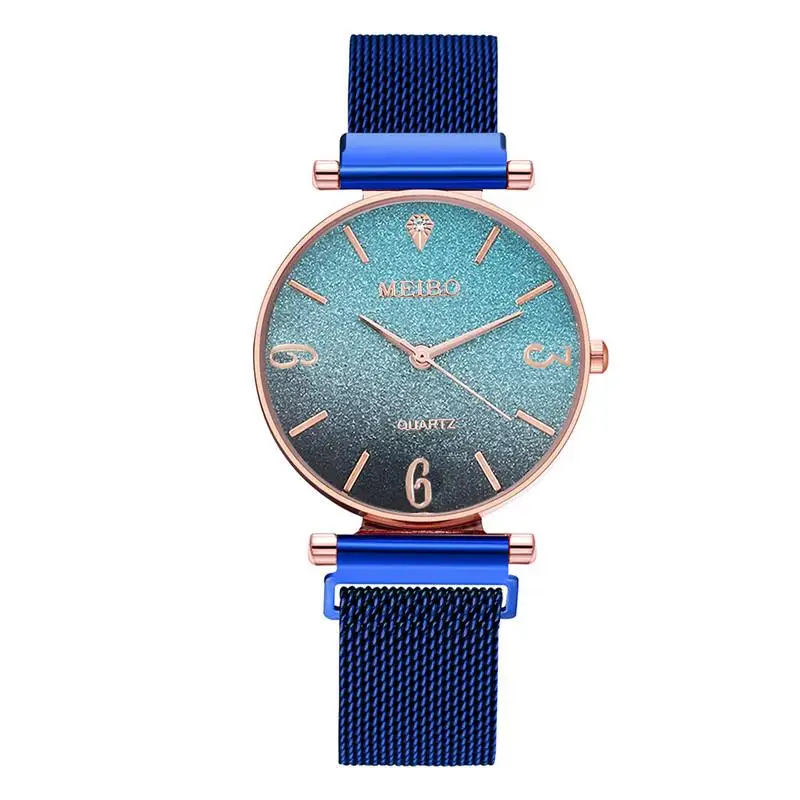 

Women Watch Fashion Wild New Watch Milan Magnet Buckle Luxury Fashion Ladies Geometric Roman Numeral Quartz Movement Watches