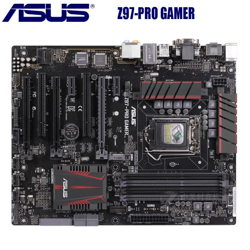 LGA 1150 материнская плата для ноутбука ASUS Z97 PRO геймера DDR3 32 ГБ рабочего стола Asus Core i7