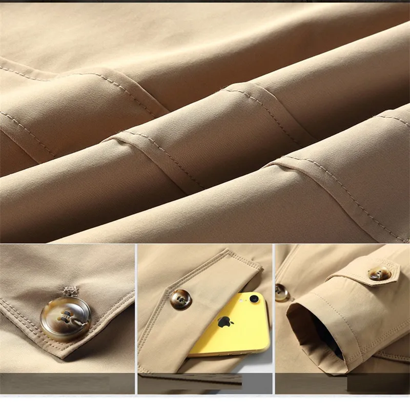 Английский стиль длинный Тренч для мужчин 2019 осень зима новинка умный бизнес