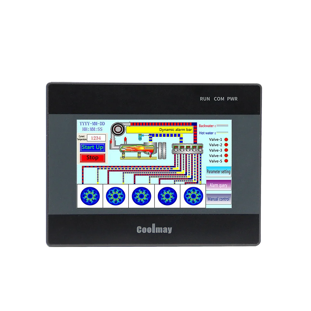 4.3'' intelligent plc programmable logic controller with touch panel hmi integrated