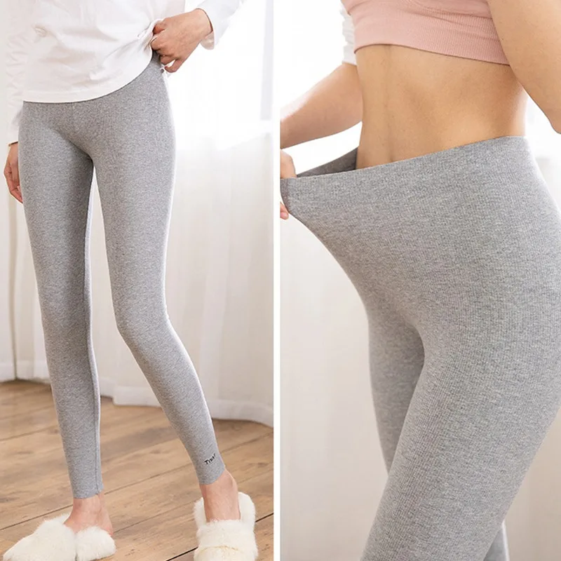 Женские Pantalon Femme резьбовые хлопчатобумажные вышитые буквы обтягивающие колготки