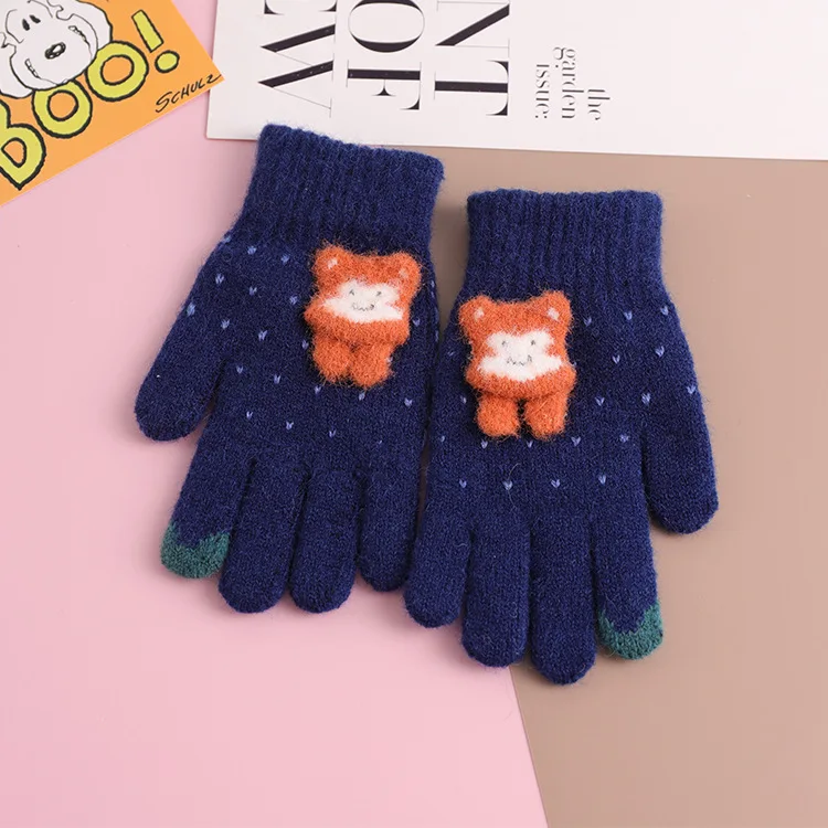 Перчатки детские зимние вязаные с пальцами От 3 до 6 лет 2019 | и варежки