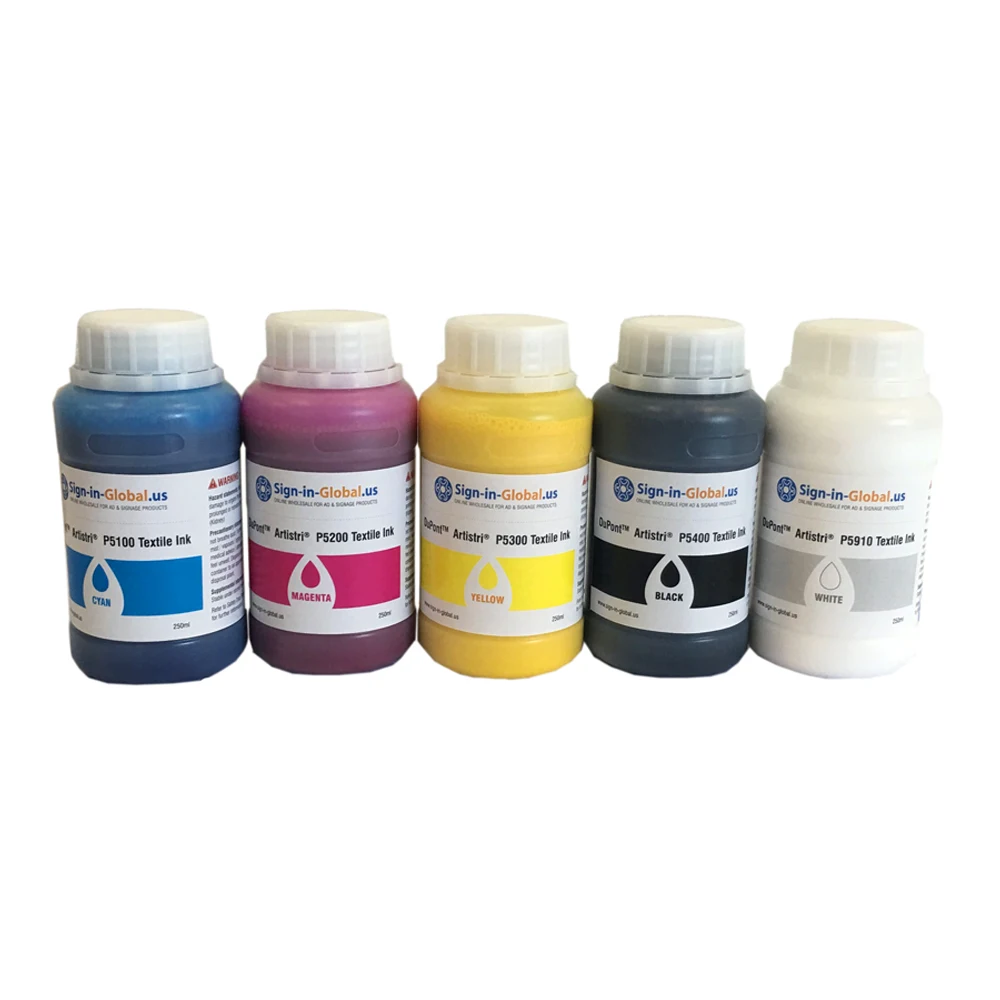 Dupont Artistri CMYK + белый текстильный чернила DTG-P5000 Series-1.25L | Компьютеры и офис