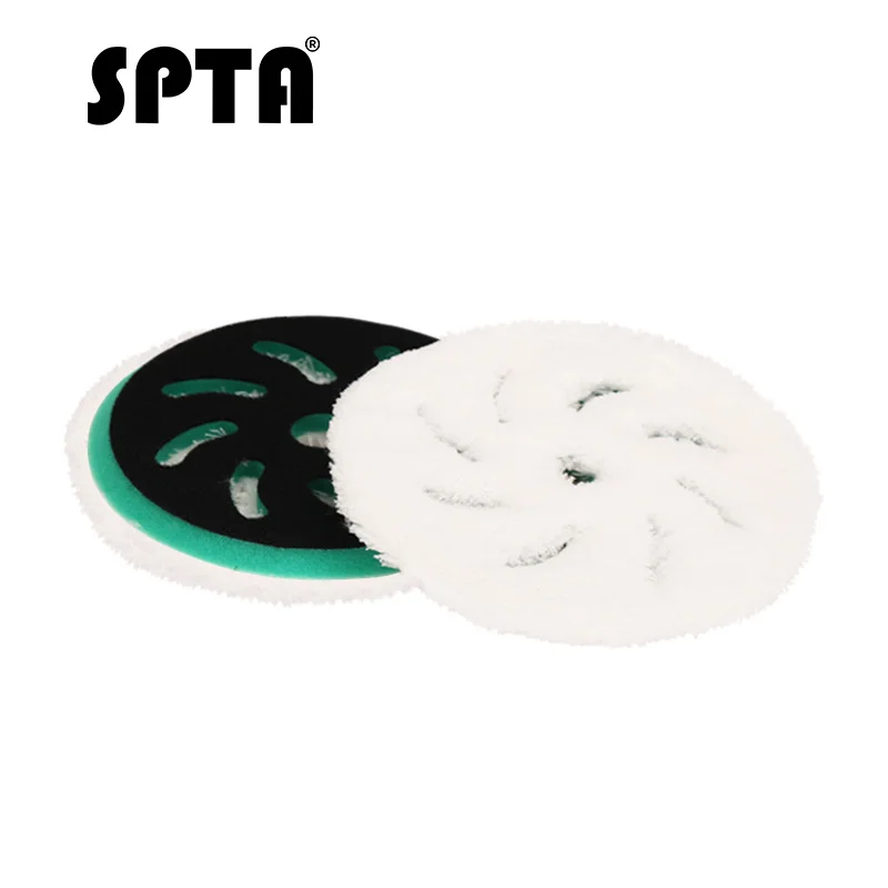 SPTA 1 шт. " /6" микрофибра быстрая отделка полировкой колодки, из полировочной смеси колодки наборы для автомобиля восковая коллекция полировальная подушка