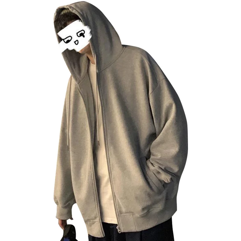 

Men Comfy Pure Zip Up Hoodies 2021 Autumn Fleece Sweatshirts Men Hip Hop Hoodie For Men Classic Hoody Pullover Sport Casual Tops