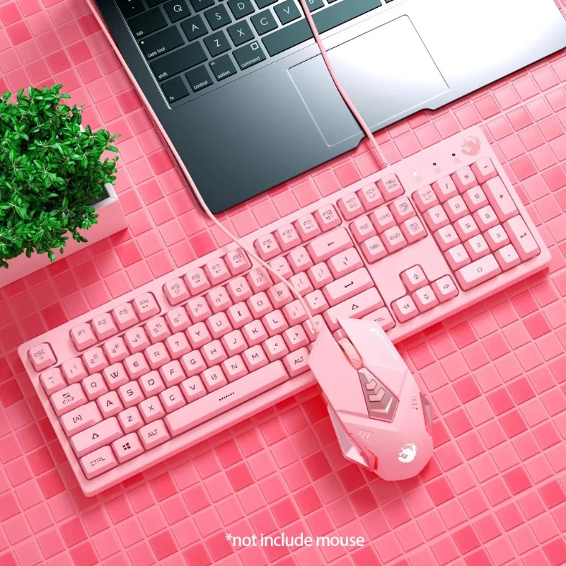 

Mechanical Feeling Gaming Keyboard LED White Backlit Keyboard for Desktop PC