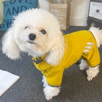 summer outdoor cat dog rain coat detachable rain jacket reflective puppy small dog rain coat pet coat for rainy day
