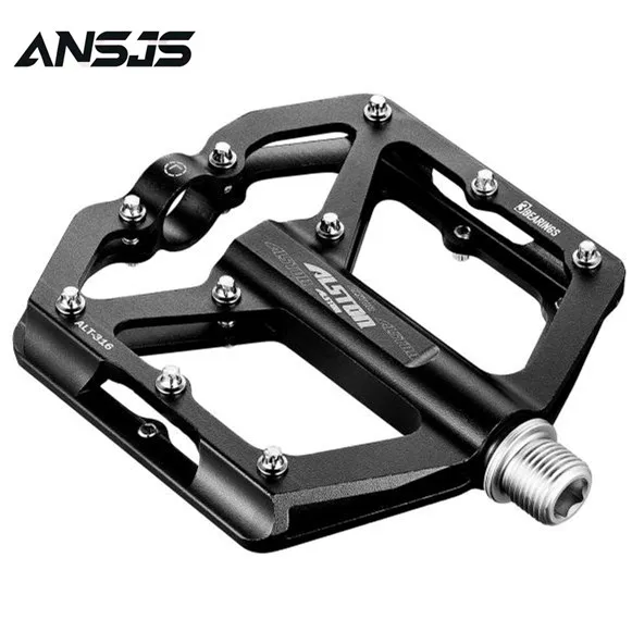 Ansjs Non-Slip Mountain Bike Pedals Ultra Strong Colorful Cr-Mo CNC Machined 9/16&quot 3 Sealed Bearings for Road BMX MTB Fixie | Спорт и