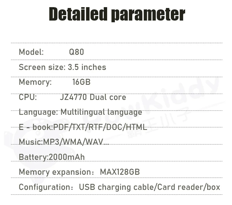 Игровая консоль Powkiddy q80 в стиле ретро 3 5 дюйма IPS экран 1000 + игр симулятор PS1 память