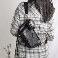 alligator pattern soft leather solid color chain shoulder bag women handbags and purse 2020 purses and handbags