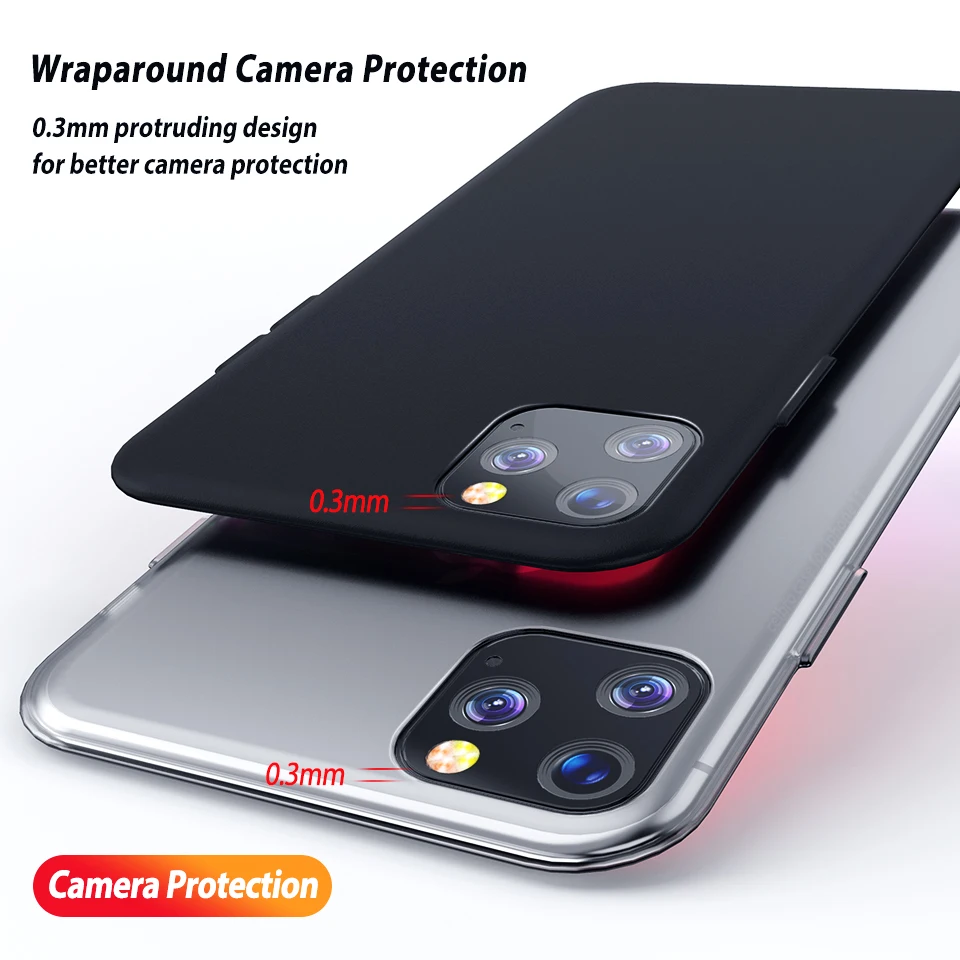 Силиконовый чехол для iPhone 11 pro max мягкий силиконовый телефона 2019 чехол|Бамперы| |