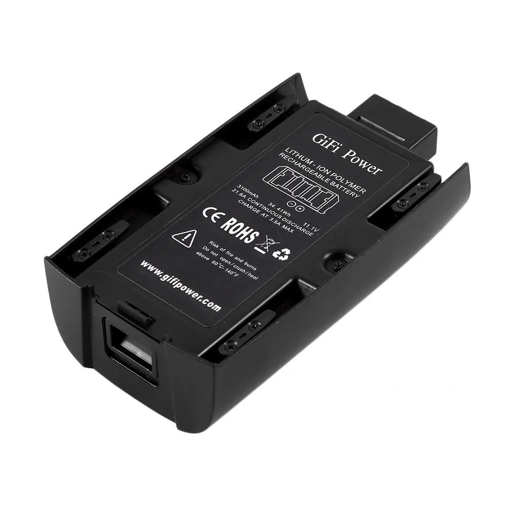 3100mAh 11.1V 21.6A Large Capactity Lithum-ion Polymer Rechargeable Battery for Parrot Bebop 2 Drone Portable Light Weight | Электроника