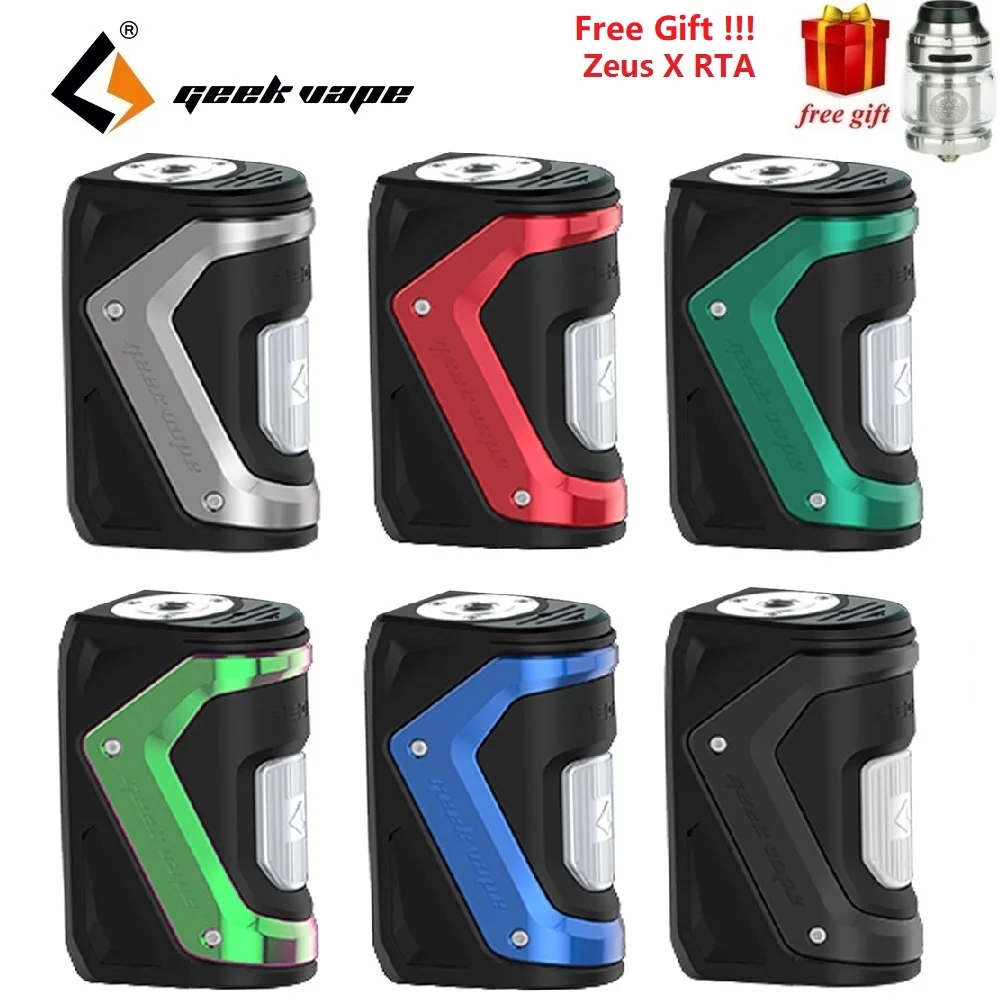 Бесплатный подарок Zeus X RTA! 100 Вт GeekVape Aegis Squonker TC мод с максимальным выходом 100 Вт и 10 мл бутылка электронной сигареты Vape мод VS Aegis Solo MOD