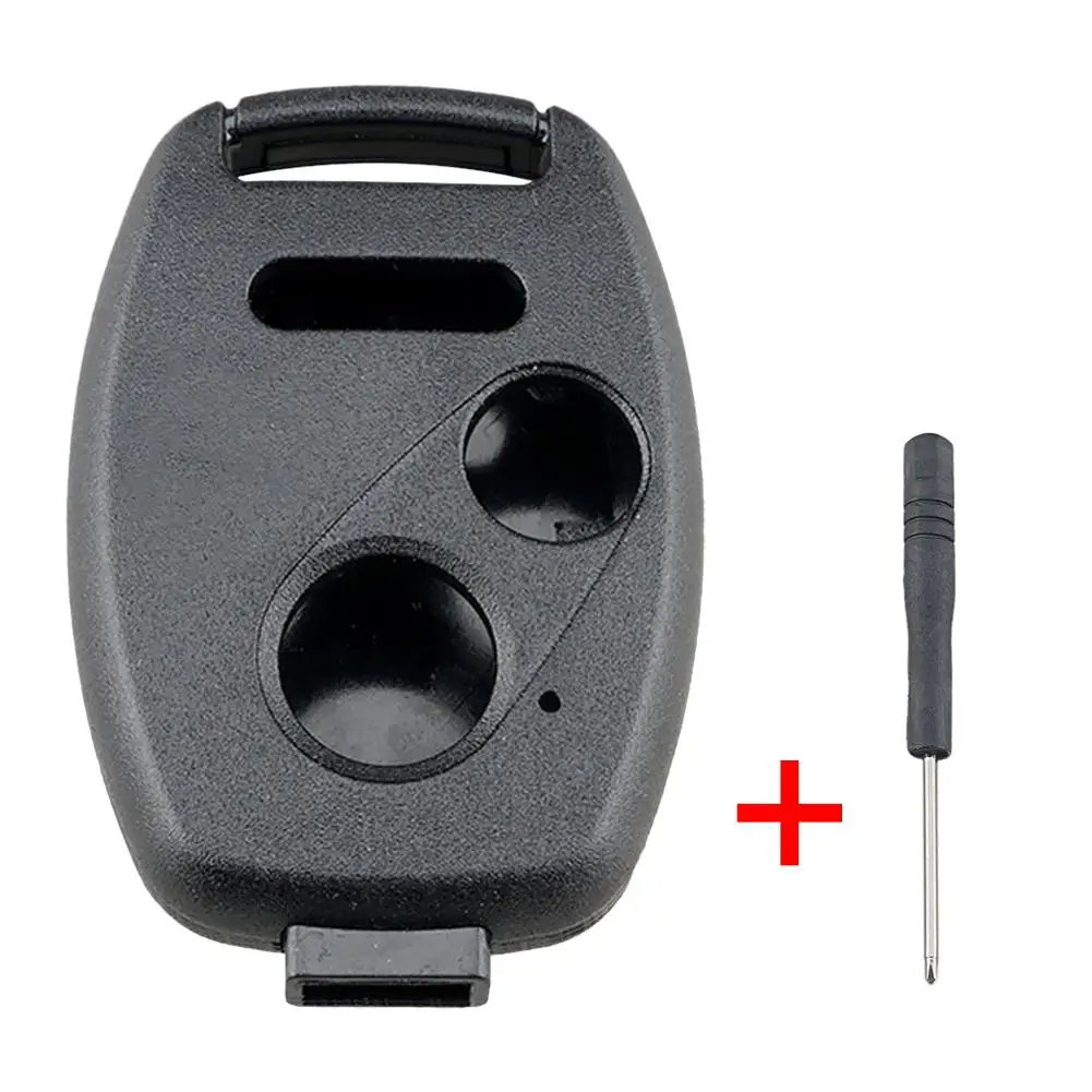 

1pc Car Key Case Remote Fob Cover For Honda Cr-V Civic Insight 2003 To 2013 Fob Cover Key Blank Battery Holder