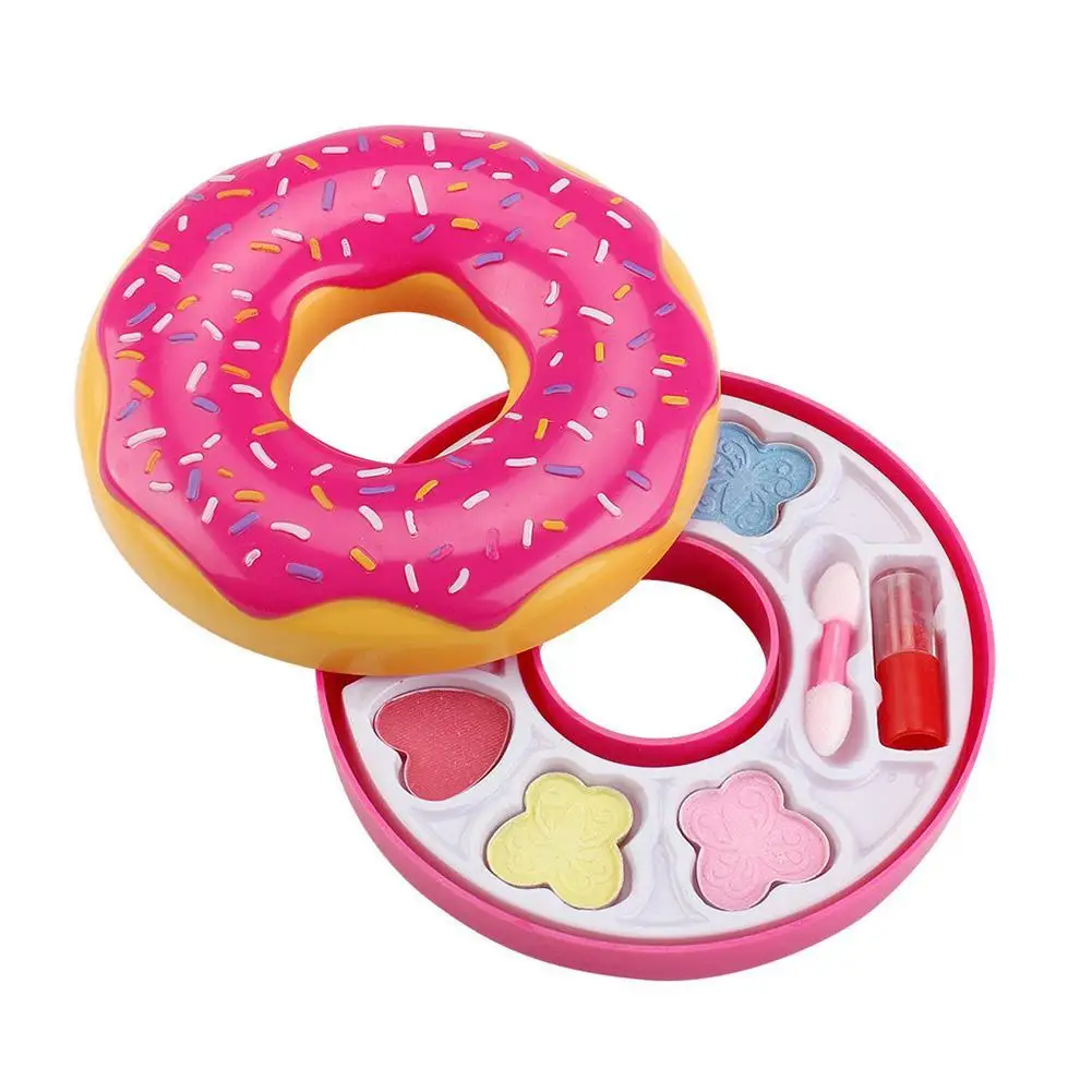 

Donut Shape Lipstick Eye Shadow Makeup Cosmetic Palette Pretend Play Kids Toy