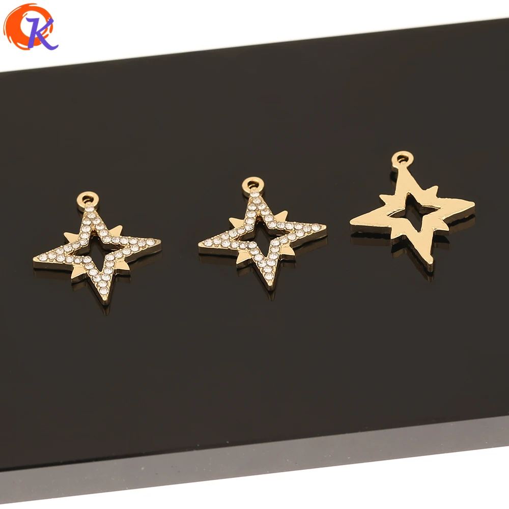 

Cordial Design 50Pcs 20*22MM Jewelry Accessories/Hand Made/Rhinestone Charms/Star Shape/DIY Making/Earring Findings/Pendant
