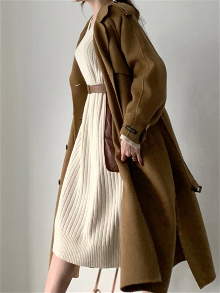 KINOMI новинка 2019 Осень зима женские платья вязанные прямые корейский стиль модные